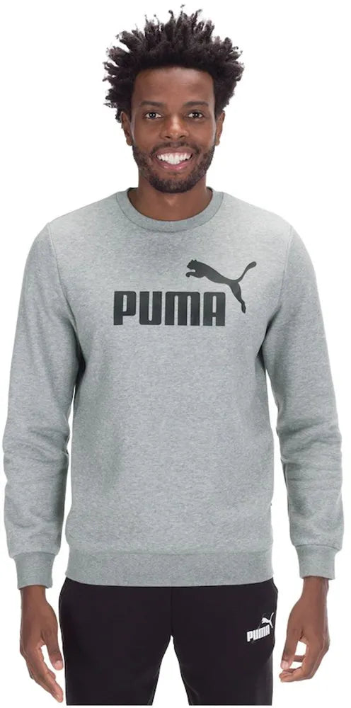 Puma férfiak alapvető nagy logó legénység pulóver grijs grijs s