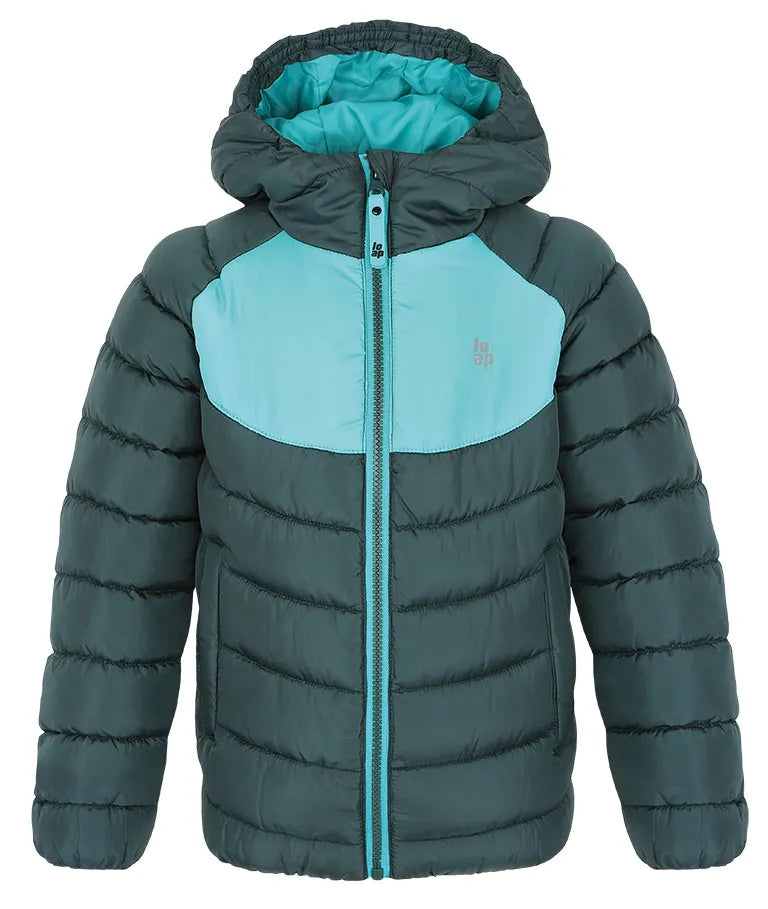 Kinderjack Donkergroen 112-116: Warm & Water-retotend