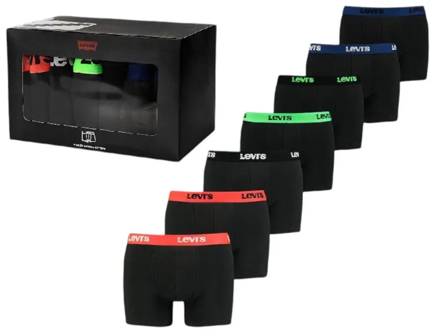 Boxers Levi's Men Boxershort 7-Pack Black Black M