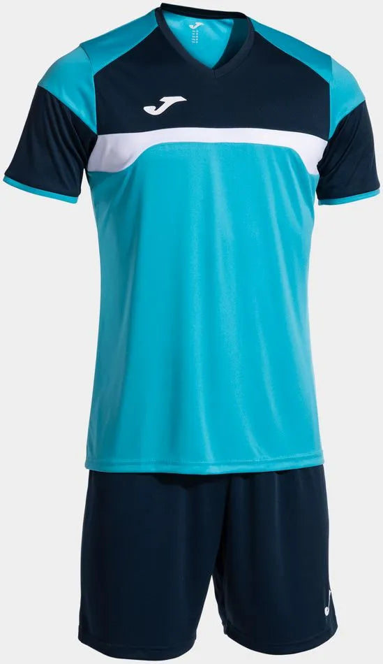 Joma Danubio III Sportset 2XL - Turquoise/Navy, respirabil