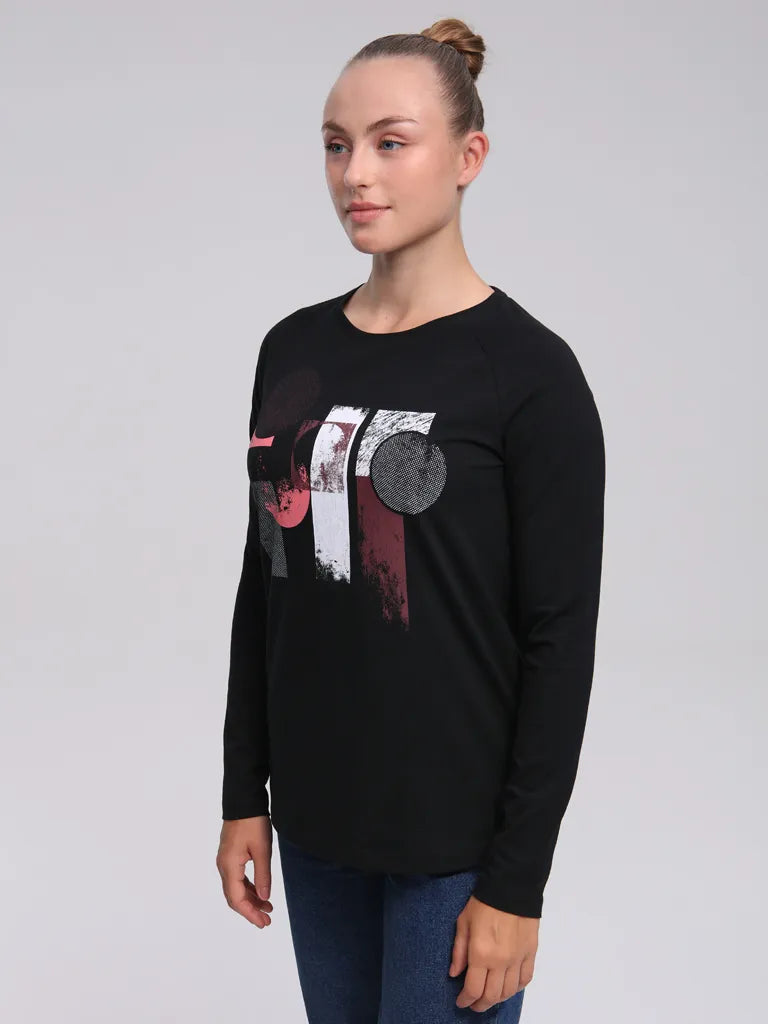 Women's t-shirt loap abenka black s