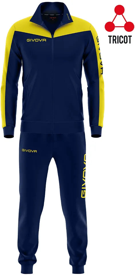 Sports Set Givova Roma Blue-Yellow m