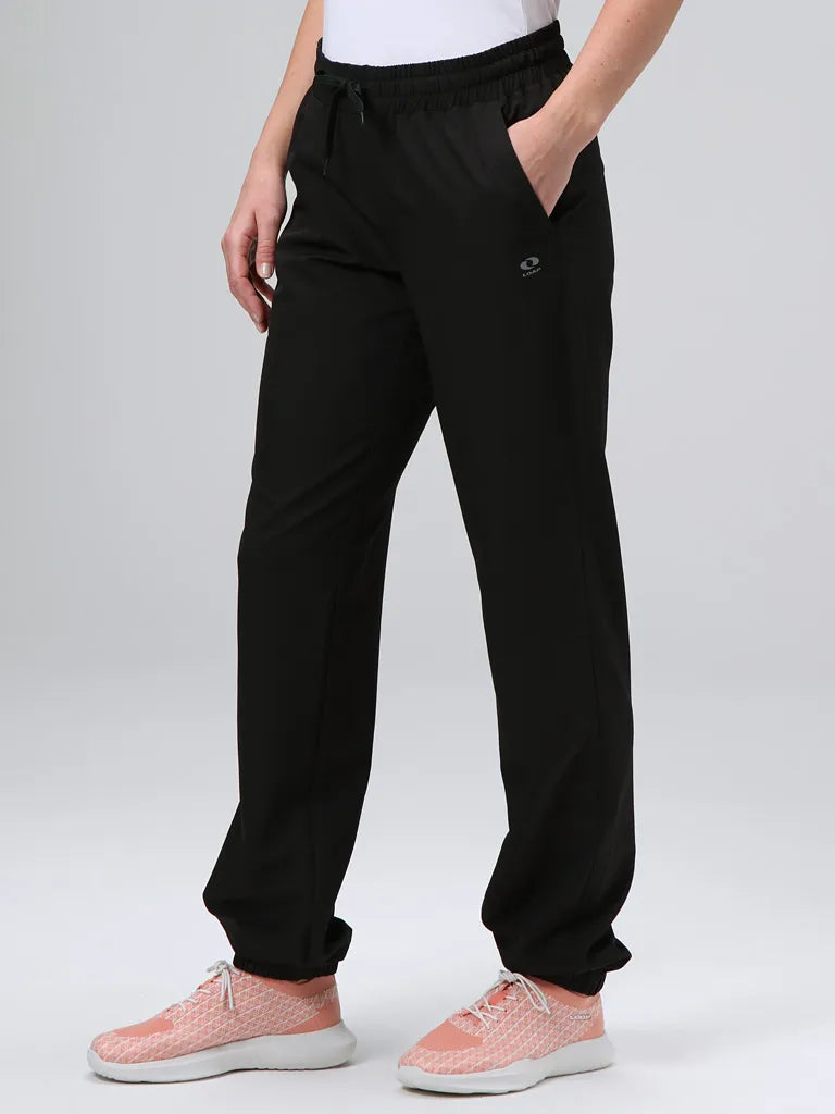 Calças mole de loap feminino BLK, xs