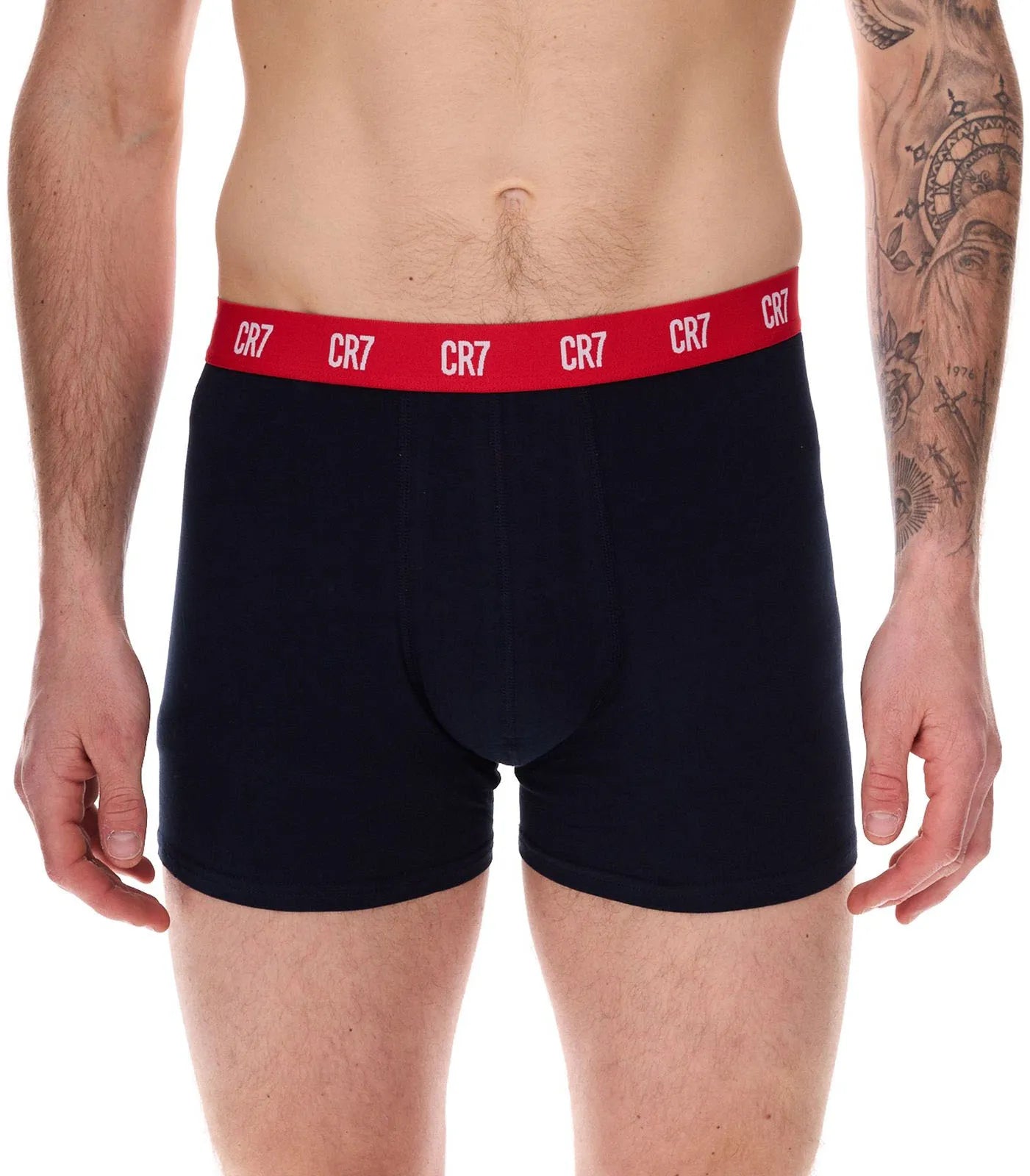 BOKERS CR7 MEN Cristiano Ronaldo Boxershort a 5 pacchetti grigio-navy-rosso m