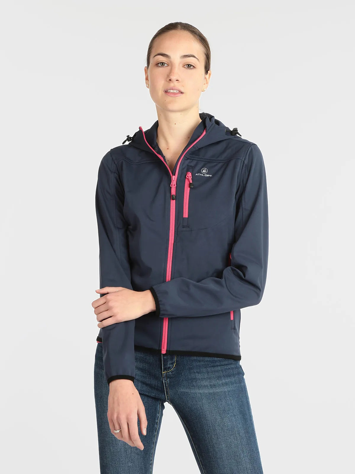Giacca da donna softshell Valeria Navy - Portiera e traspirante