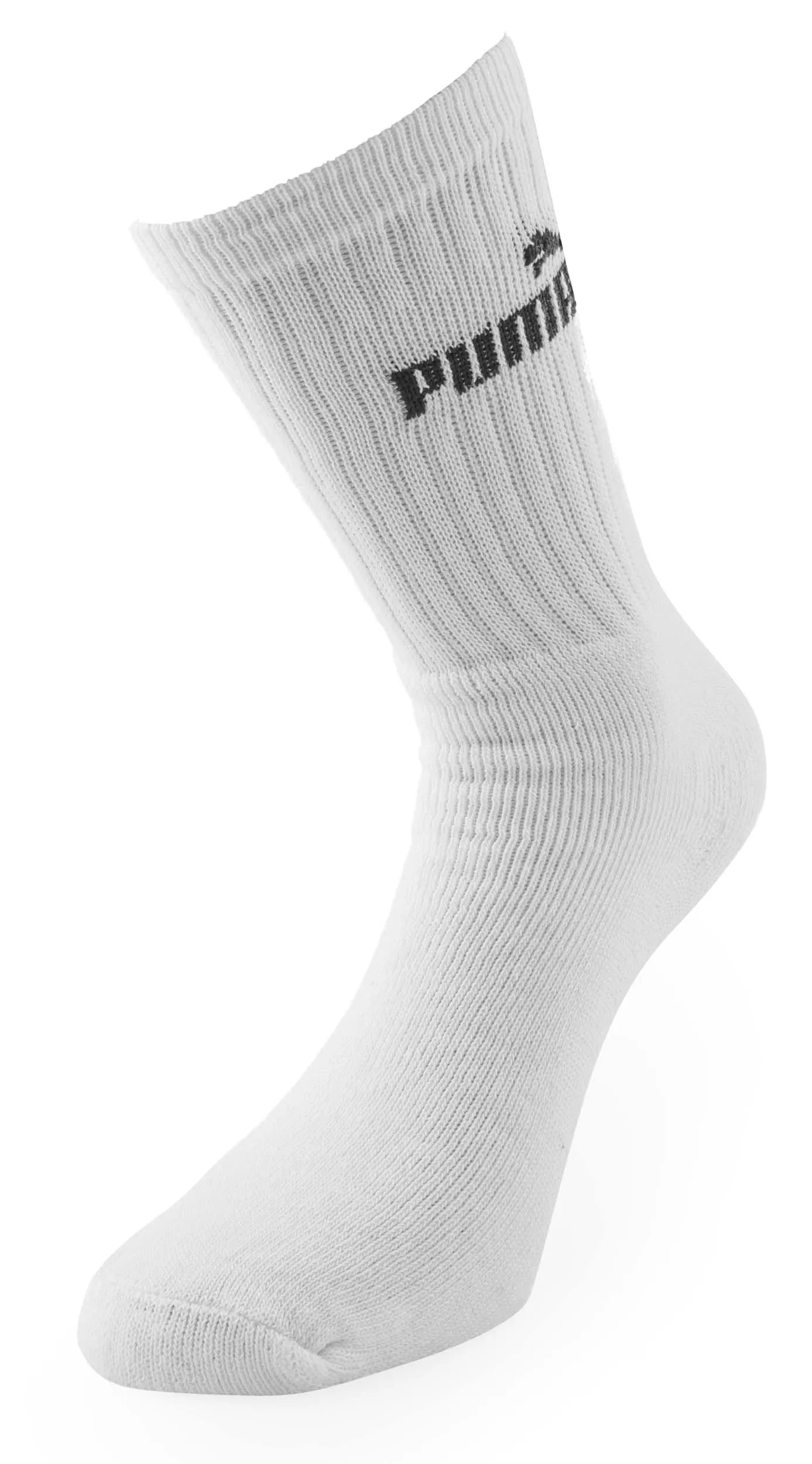 Puma Crew Socks 3-Pack 39-42: Algodón, transpirable, unisex