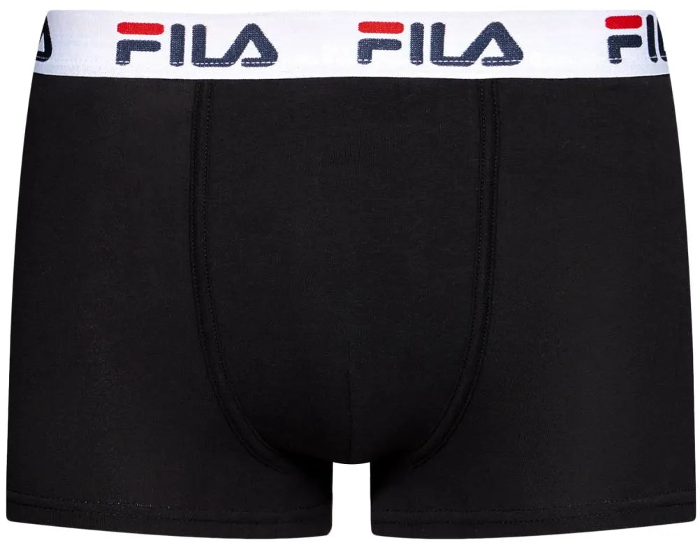 Shorts boxer masculinos da fila Black L - respirável e confortável