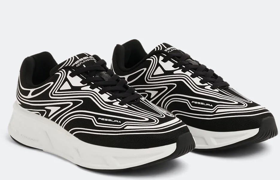 Buty unisex fessura wmns runflex 01 Canvas czarny/biały biały/czarny czarny 44