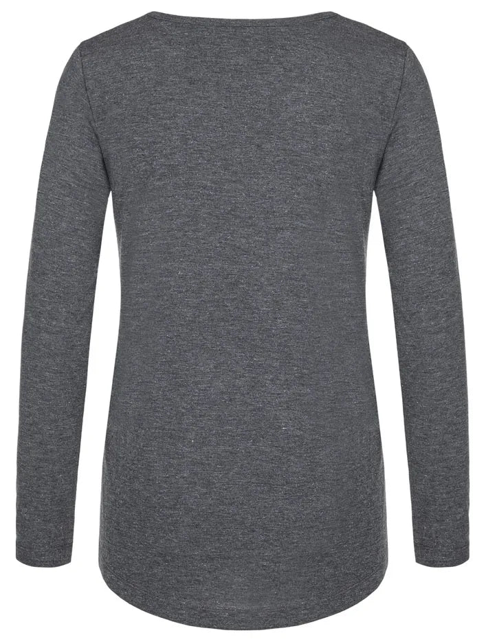 Dámy T -košile LOAP BAVAXA Black 2xl - Cotton & Comfort