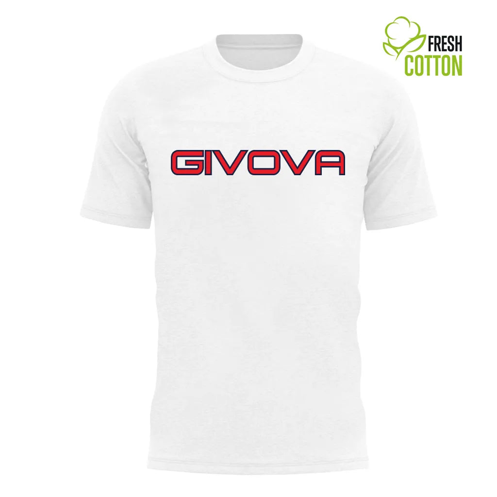 Cotton t-shirt givova spot white white xl
