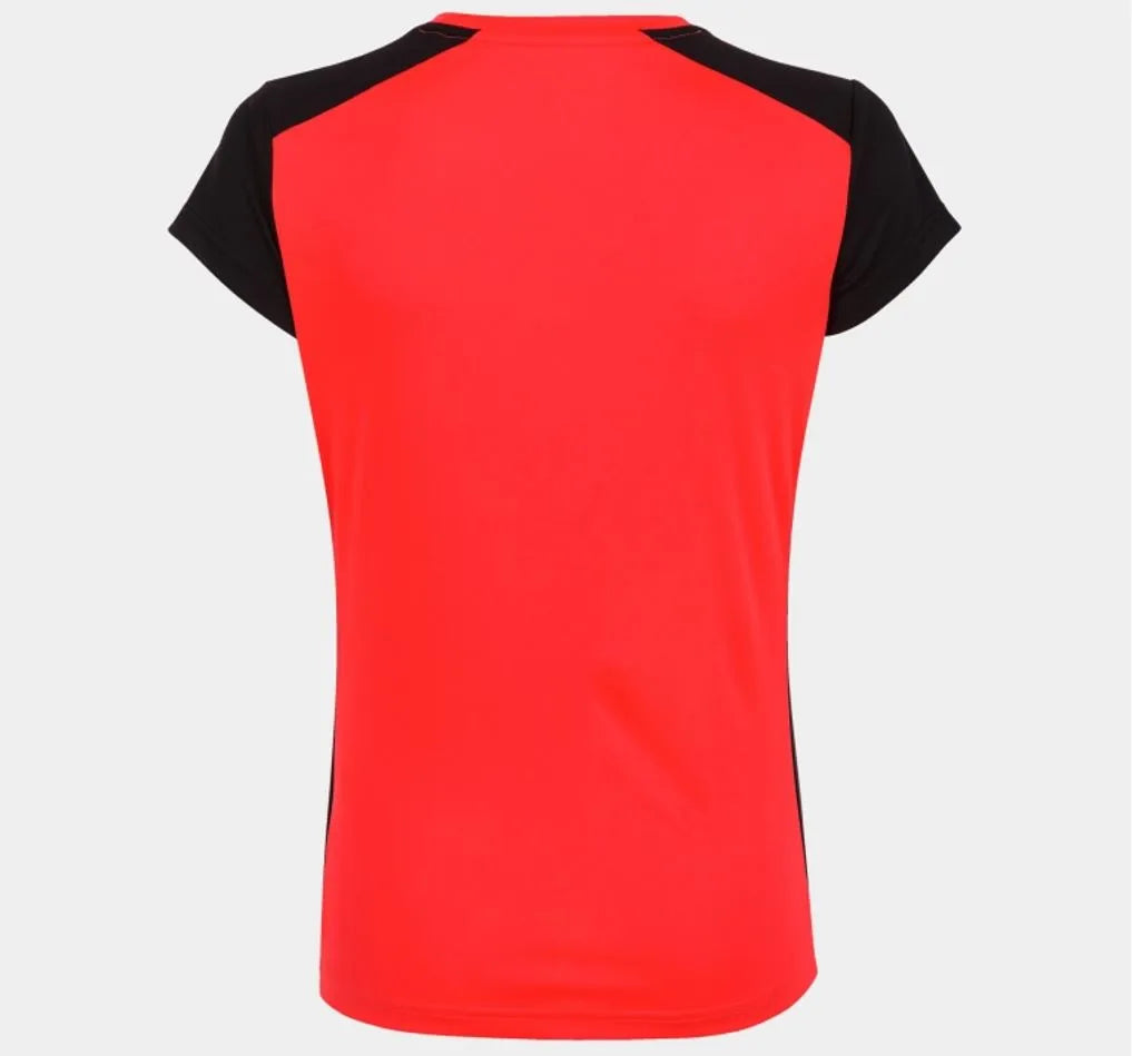 Ladies T -Shirt Joma Record II Fluor Coral XL - Sporty e traspirante