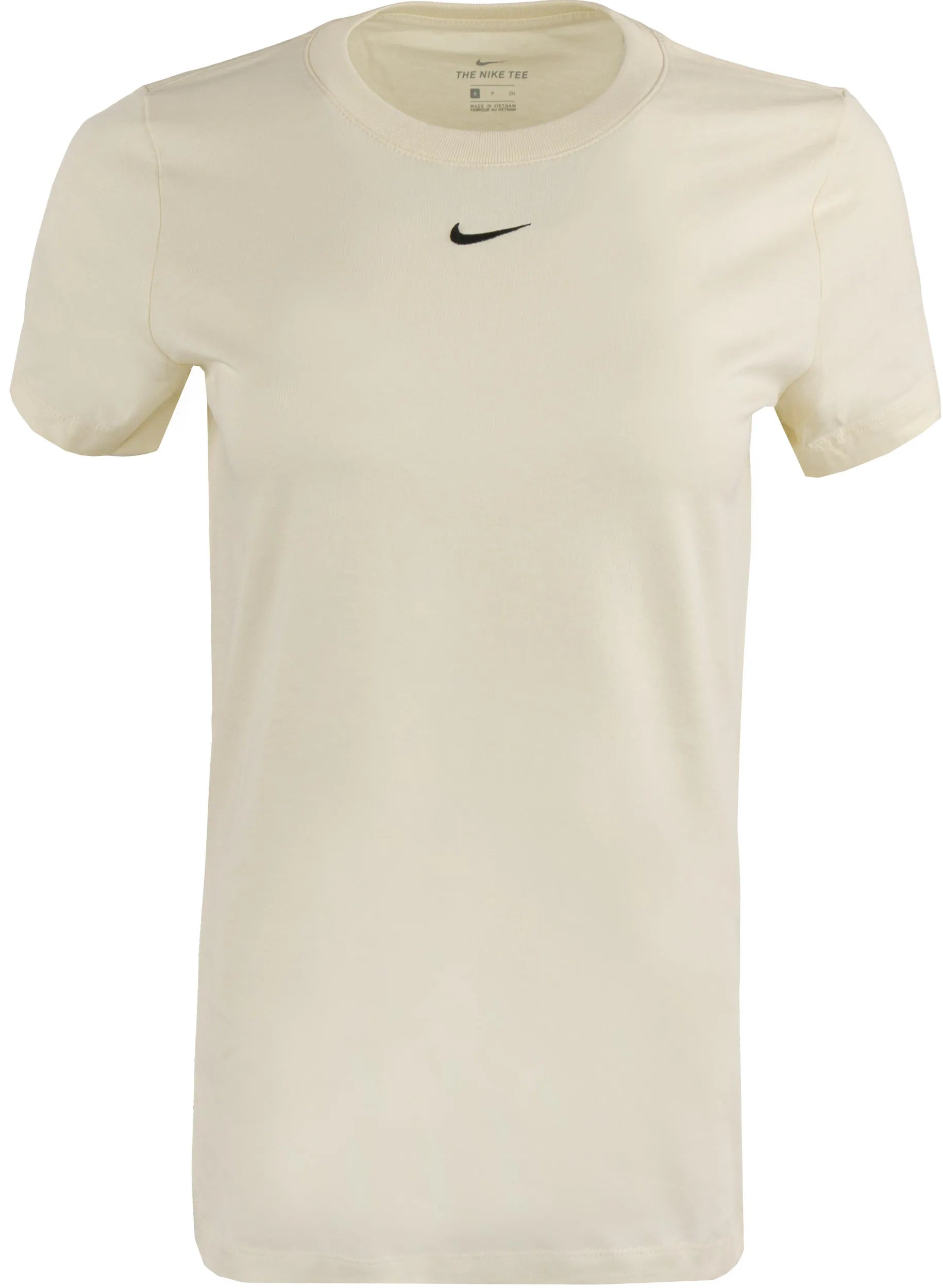 Camiseta para mujeres Nike Camiseta Essential Crew Coconut Milk, XS