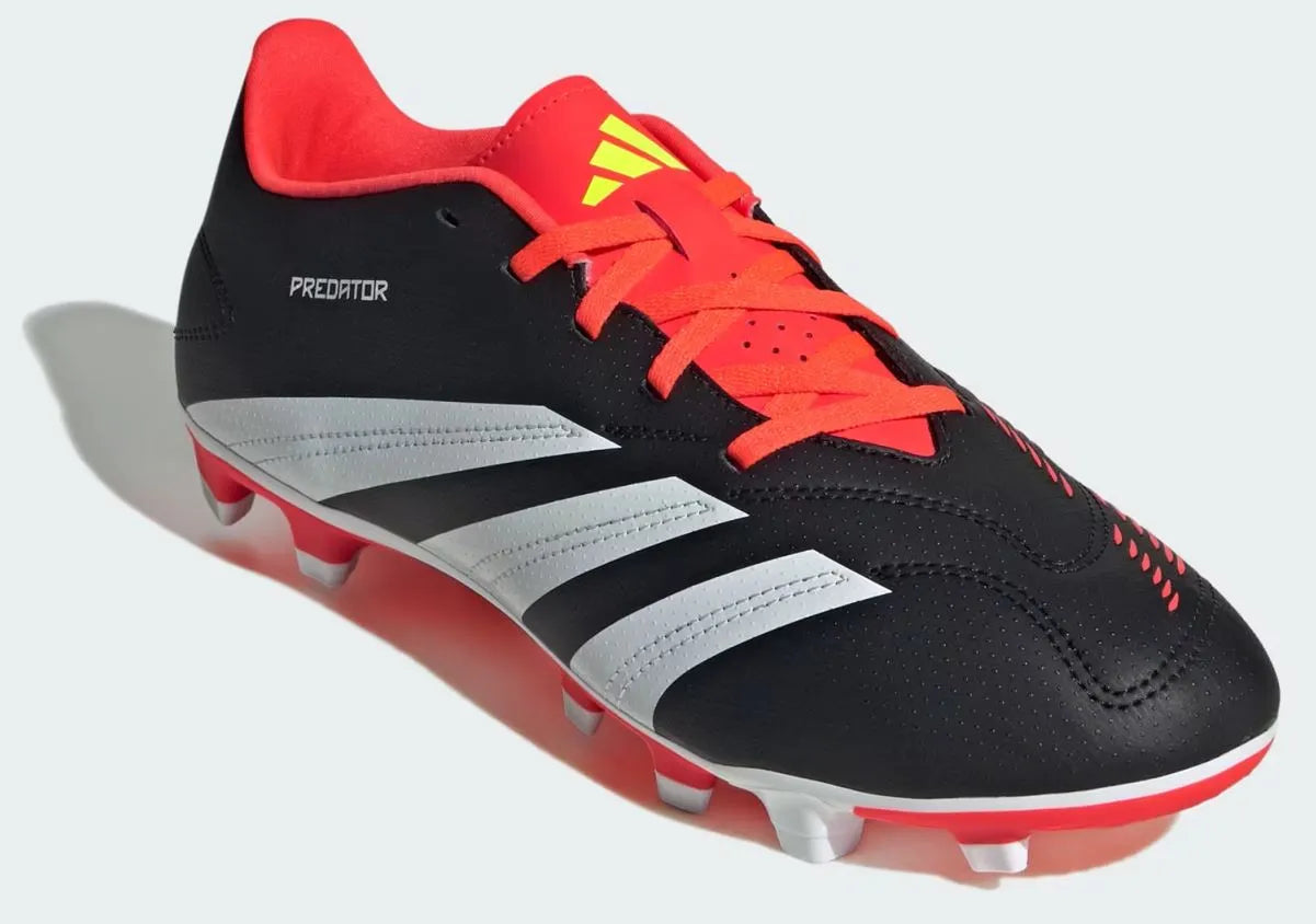 SCOPI DI CALCIO Adidas Unisex Predator Club FXG Nero Black 41 1/3