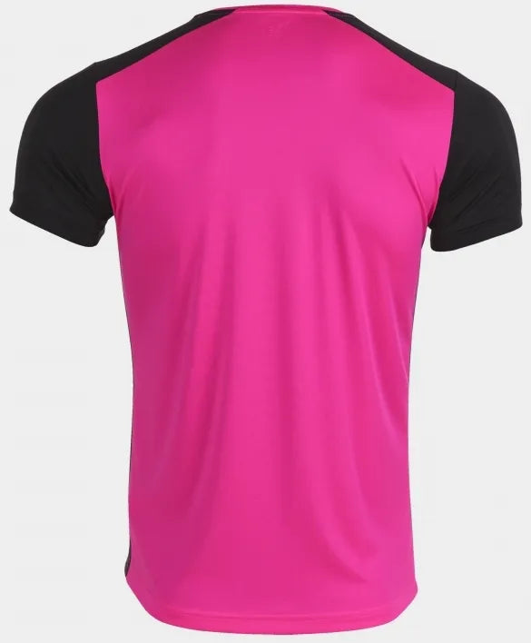 Tricou pentru bărbați Joma Record II Fluor Pink-Black, S