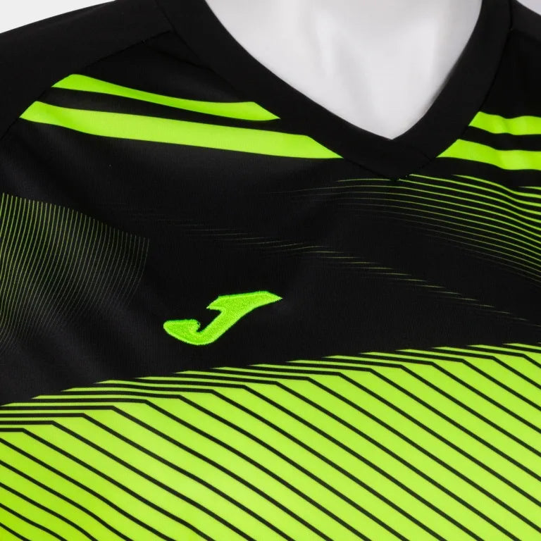 Dames t-shirt joma supernova II fluor geel-zwart geel xs