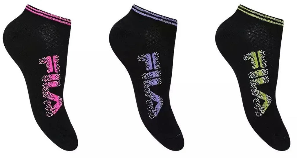 Fila 3-pachet W Sneaker Black Socks 39-42