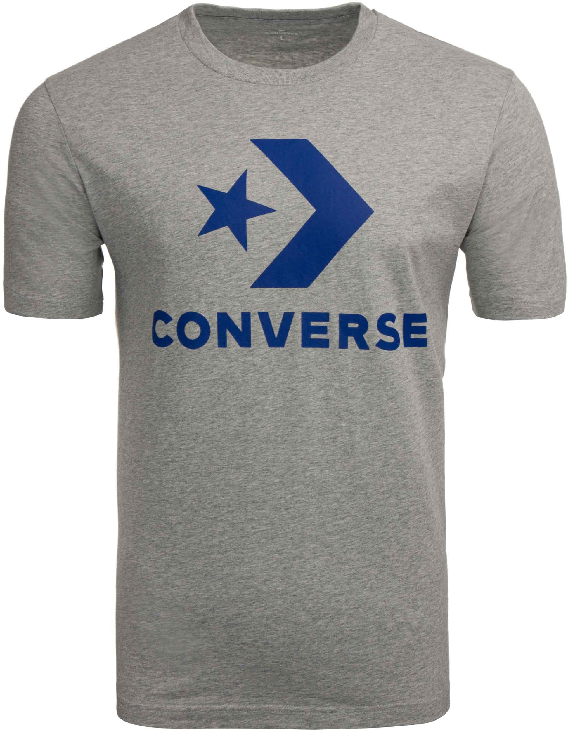 Men's T-shirt Converse Star Chevron Tee Gray L