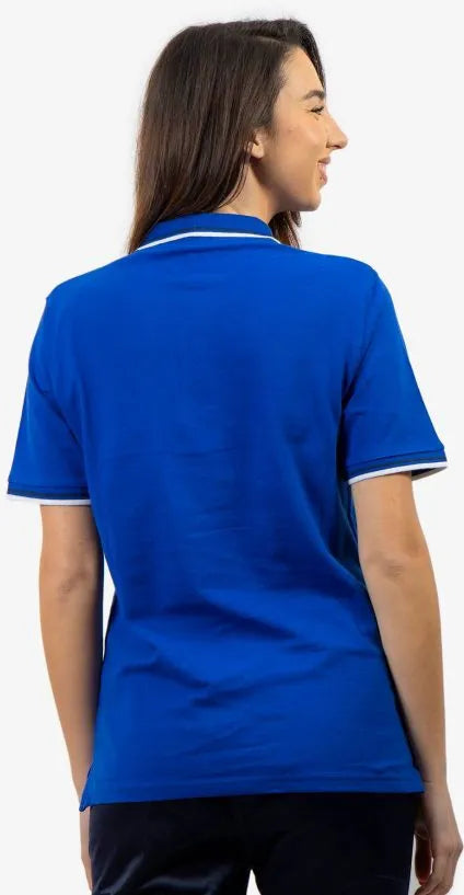 Polo shirt givova royal blue-white blue l