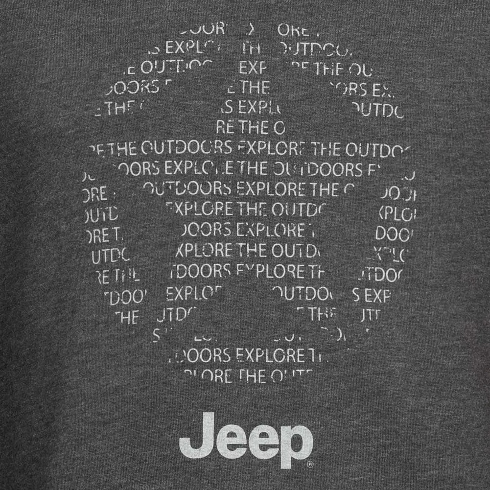 Jeep férfiak kerek nyakú pulóver csillag kialakítással