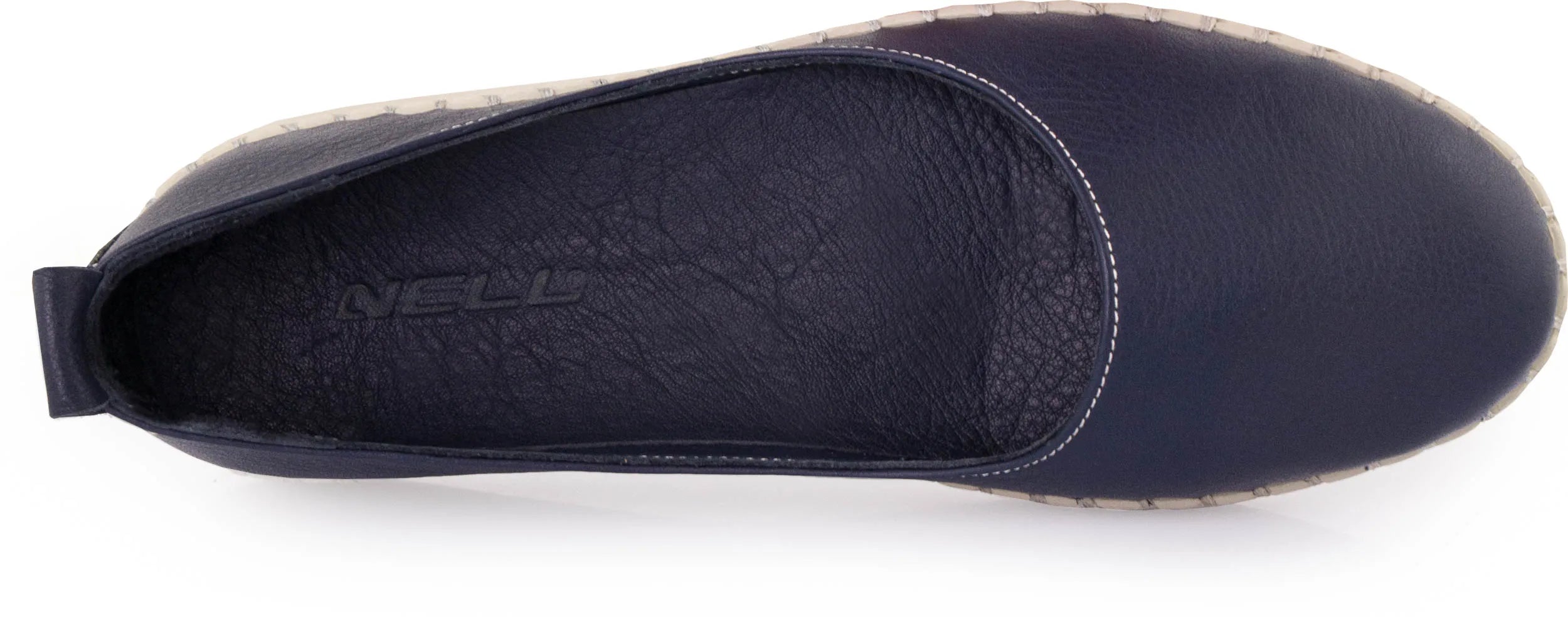 Dames Leren Ballerina's Nell Aurora Marineblauw 38