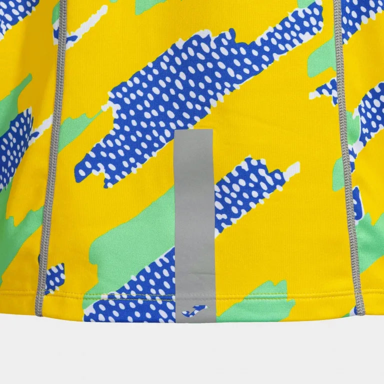 Mikina Joma supernova III Zip-up čierna fluor zelená žltá L