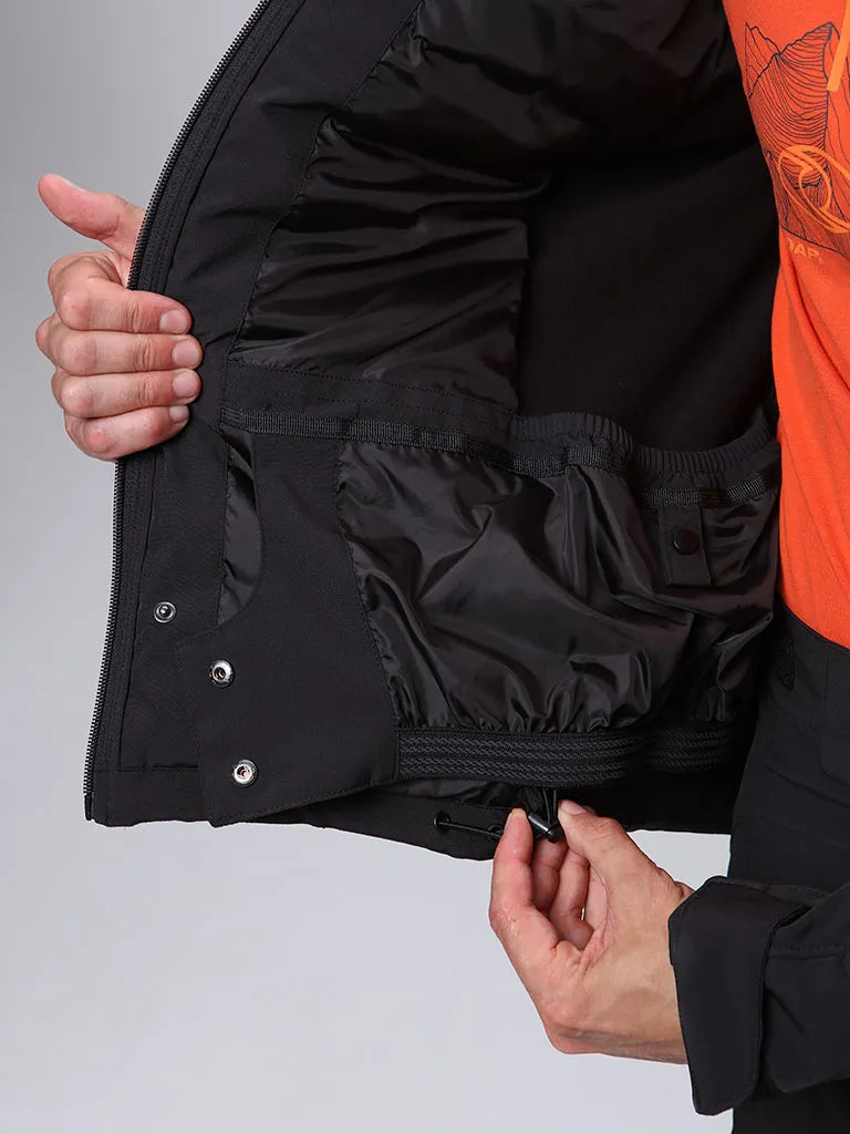 Men's ski jacket loap luhel black s