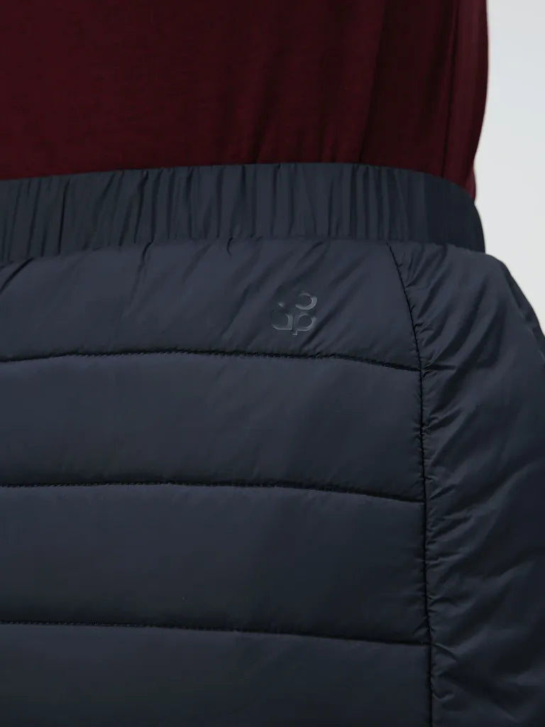 Falda de las damas de la loupa gris oscuro hecha de algodón - tamaño l