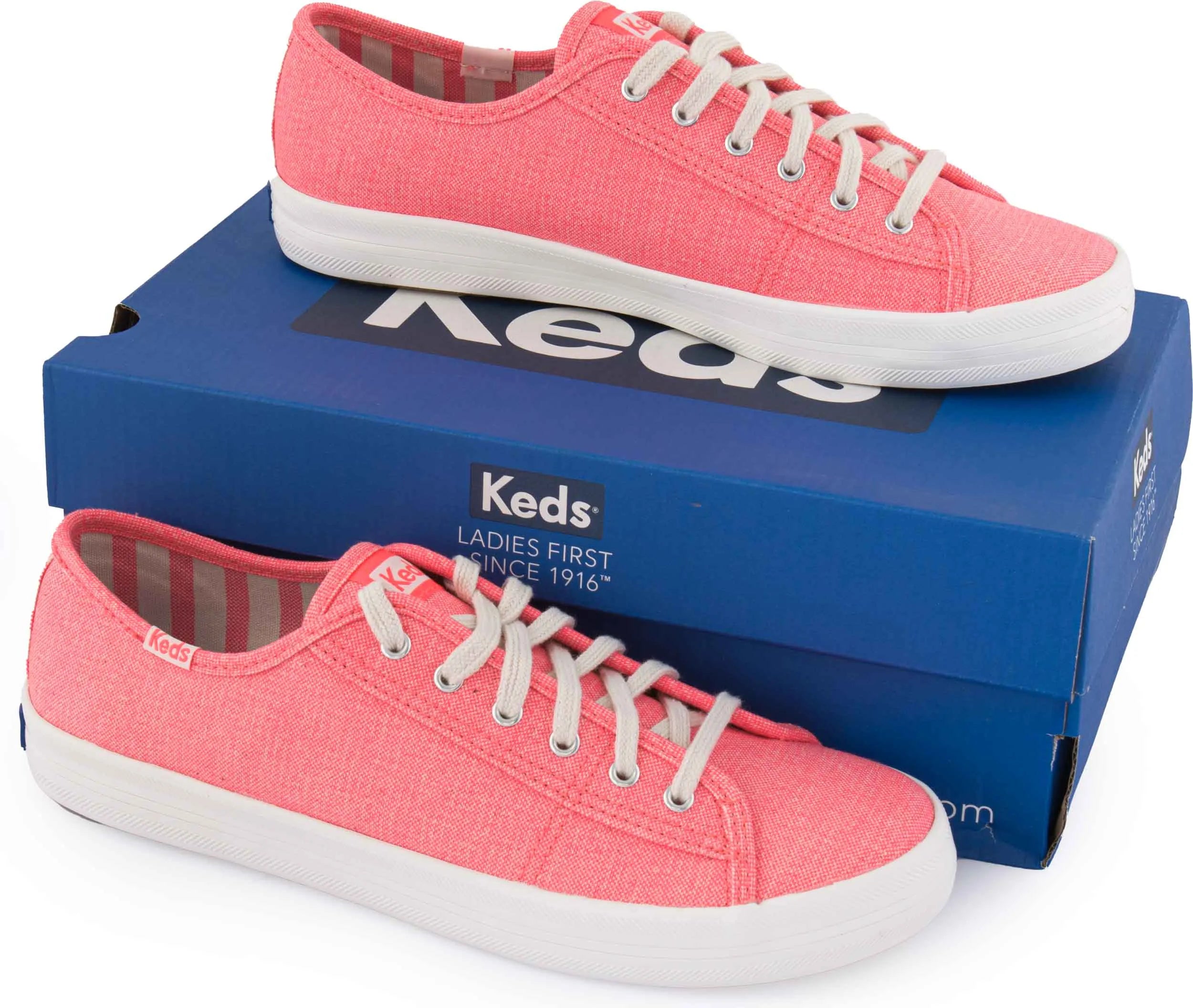 Kvinders sko keds wms kickstart lærred lyse koral orange 41