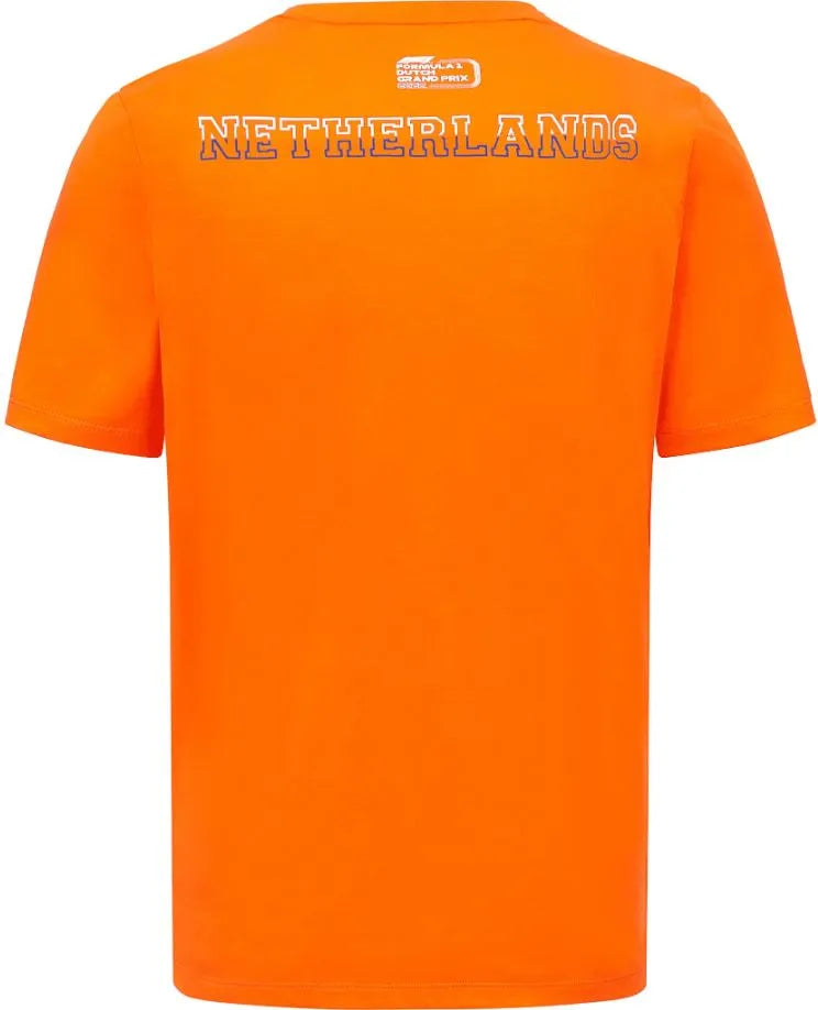 F1 para hombres t -camiseta zandvoort oranje xl - algodón y comodidad