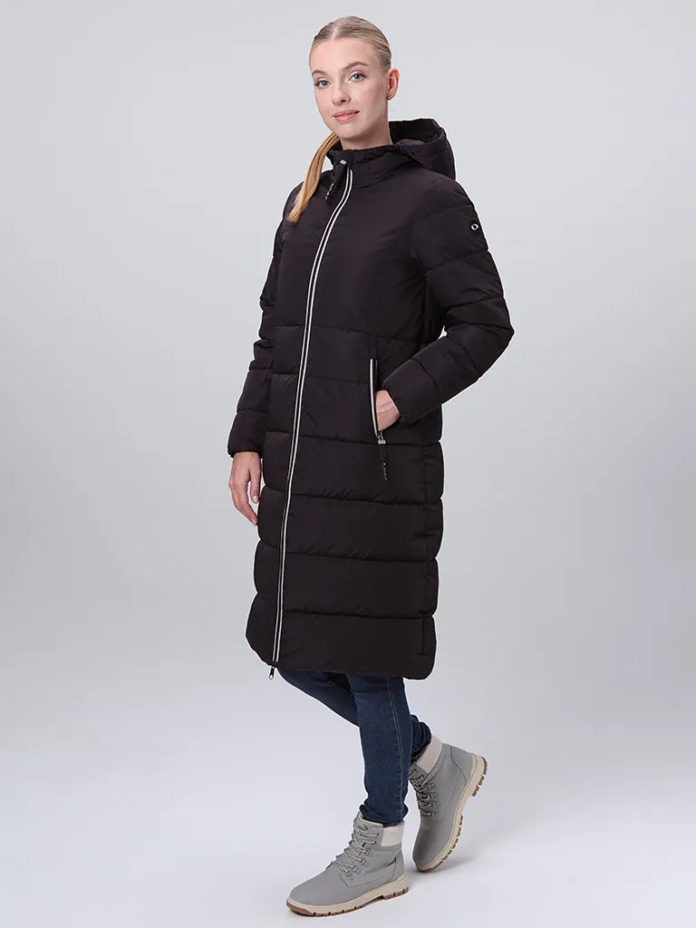 Women's coat loap tandora brown black m