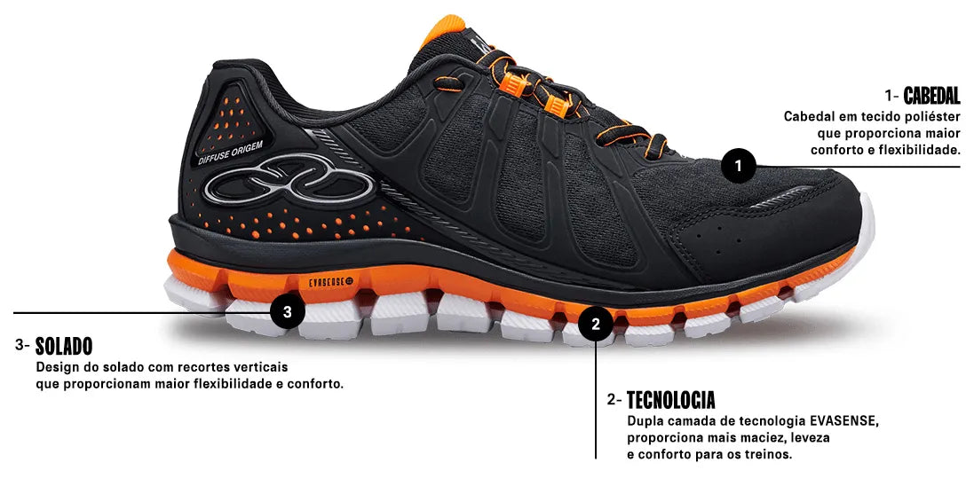 Olympikus Diffuse Origem 43: Åndbar og lette sportssko