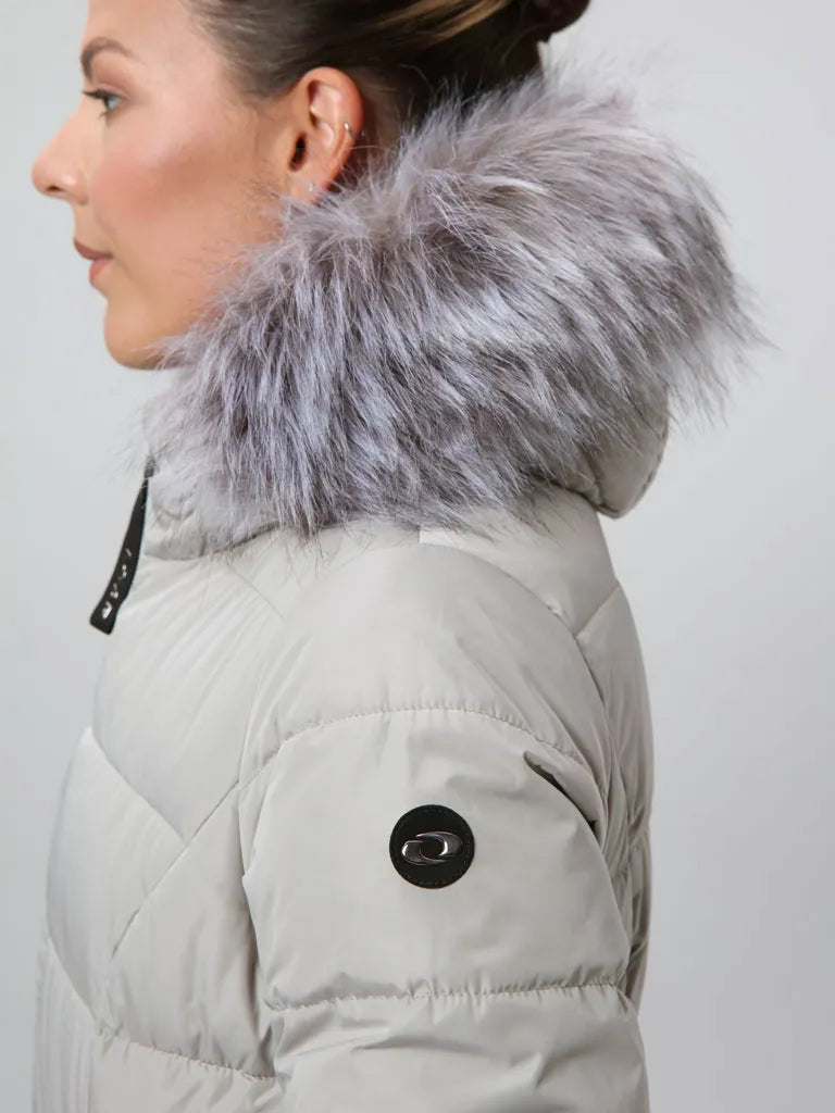 Kvinders loap taslira beige frakke xs