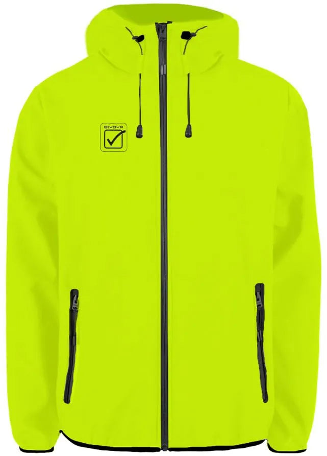 Unisex softshell jacket givova jacket fluo yellow 4xl