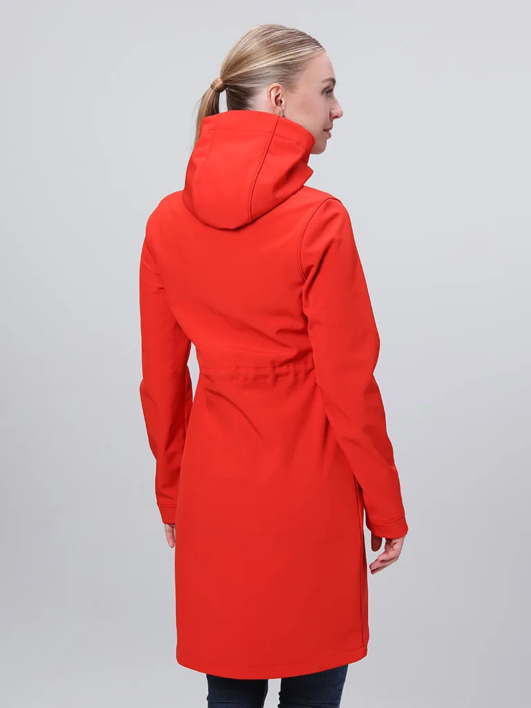 Dámský softshell kabát loap lunara červená, s