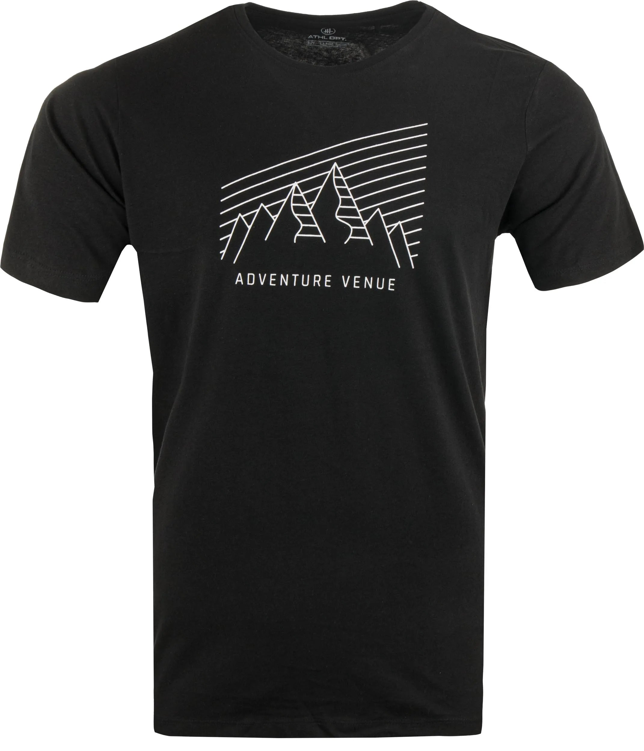 Camiseta de hombre negro Athl. DPT Alvin - Algodón transpirable