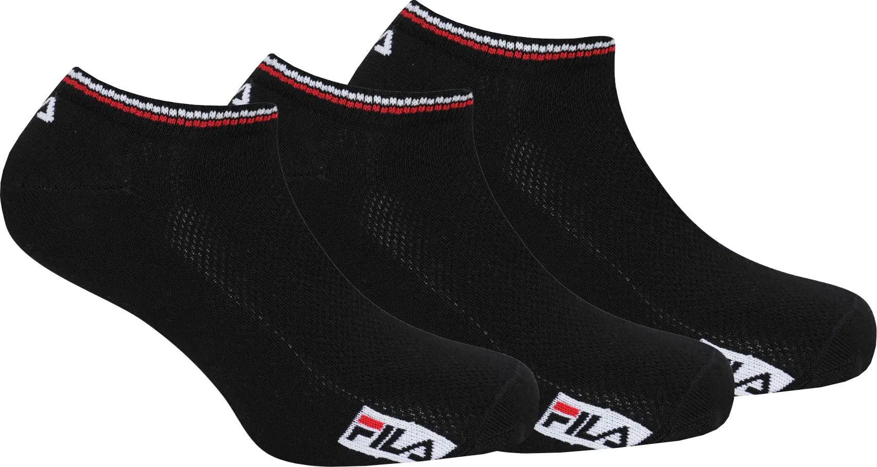 SOCKS FILA Bamboo de 3 paquetes invisibles negros 35-38