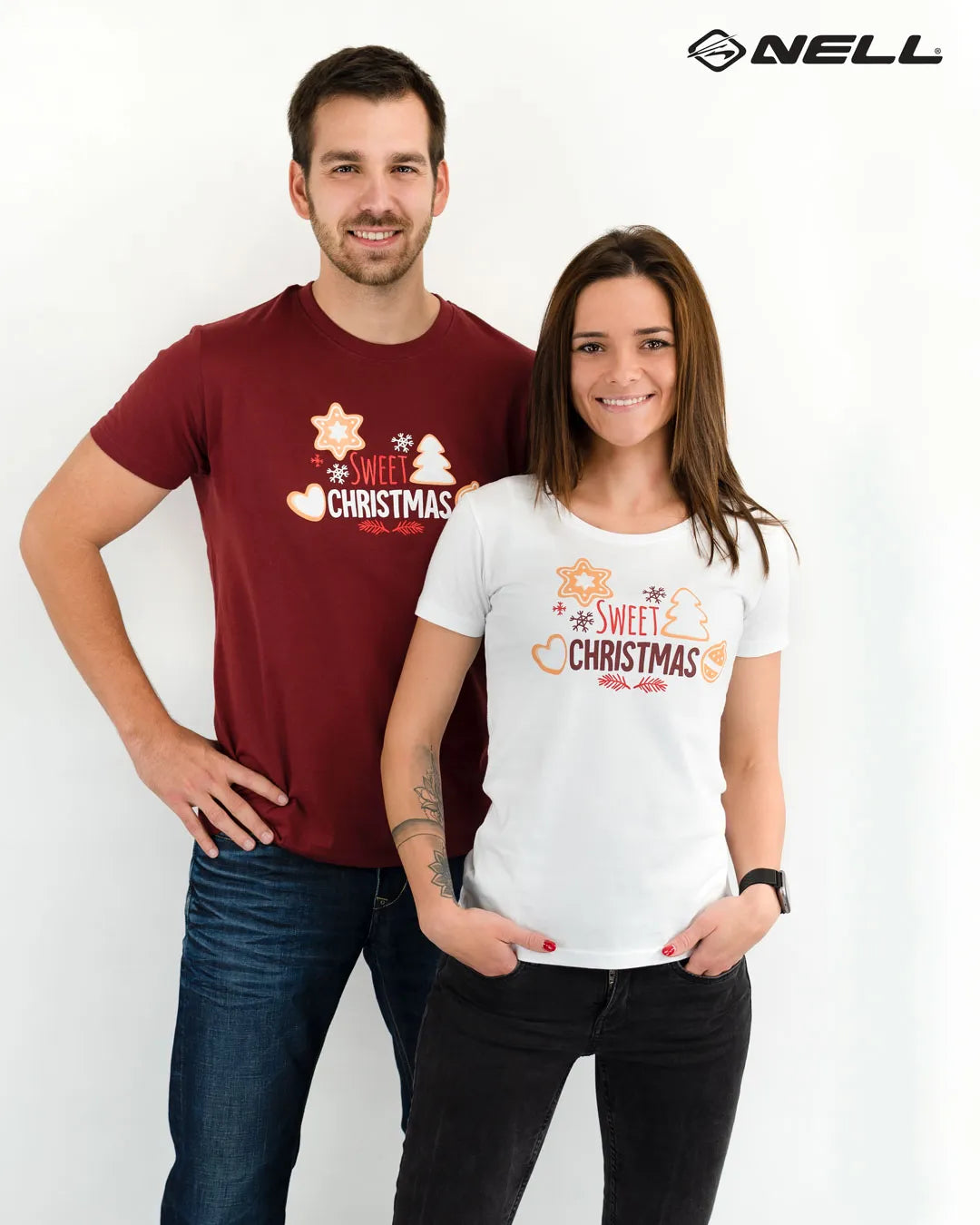 Ladies T -Shirt Candies White M - Weiches Baumwoll- und Trend -Design