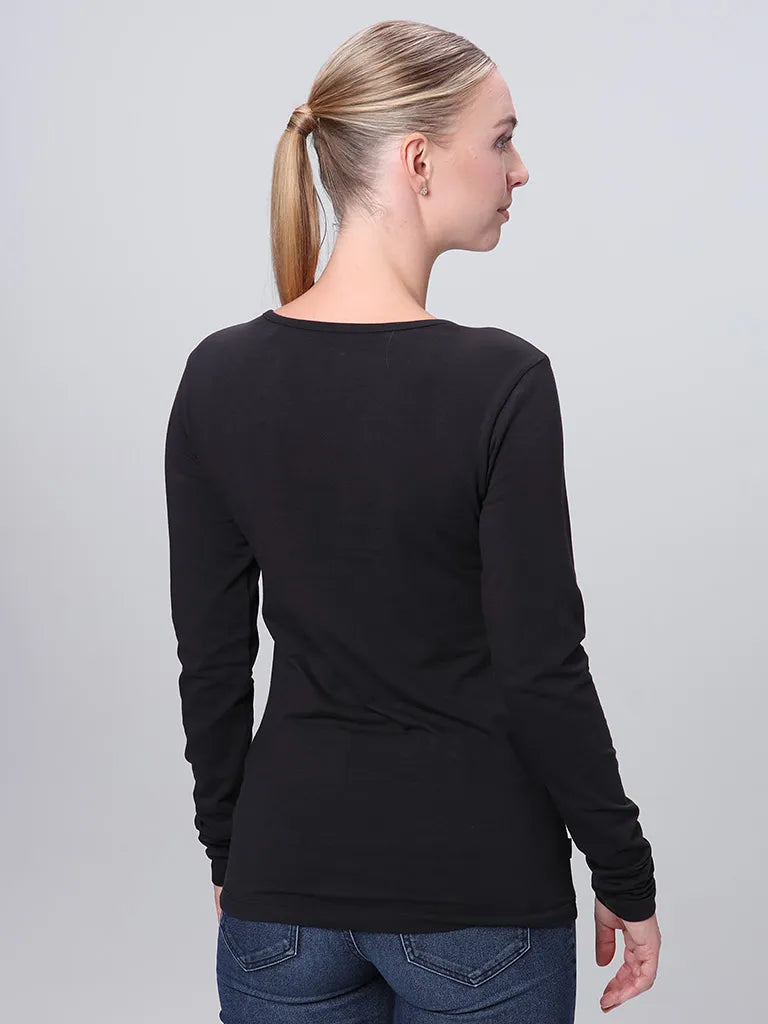 Ladies T -Shirt Loap Abmora Black M - Cotone traspirante