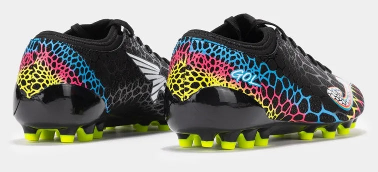Football boots joma gol 2401 black lemon fluor artificial black black 44