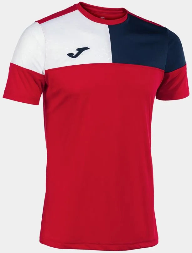 Joma Crew Sport T -Kirt 2xl czerwony/niebieski/biały - oddychający bawełna