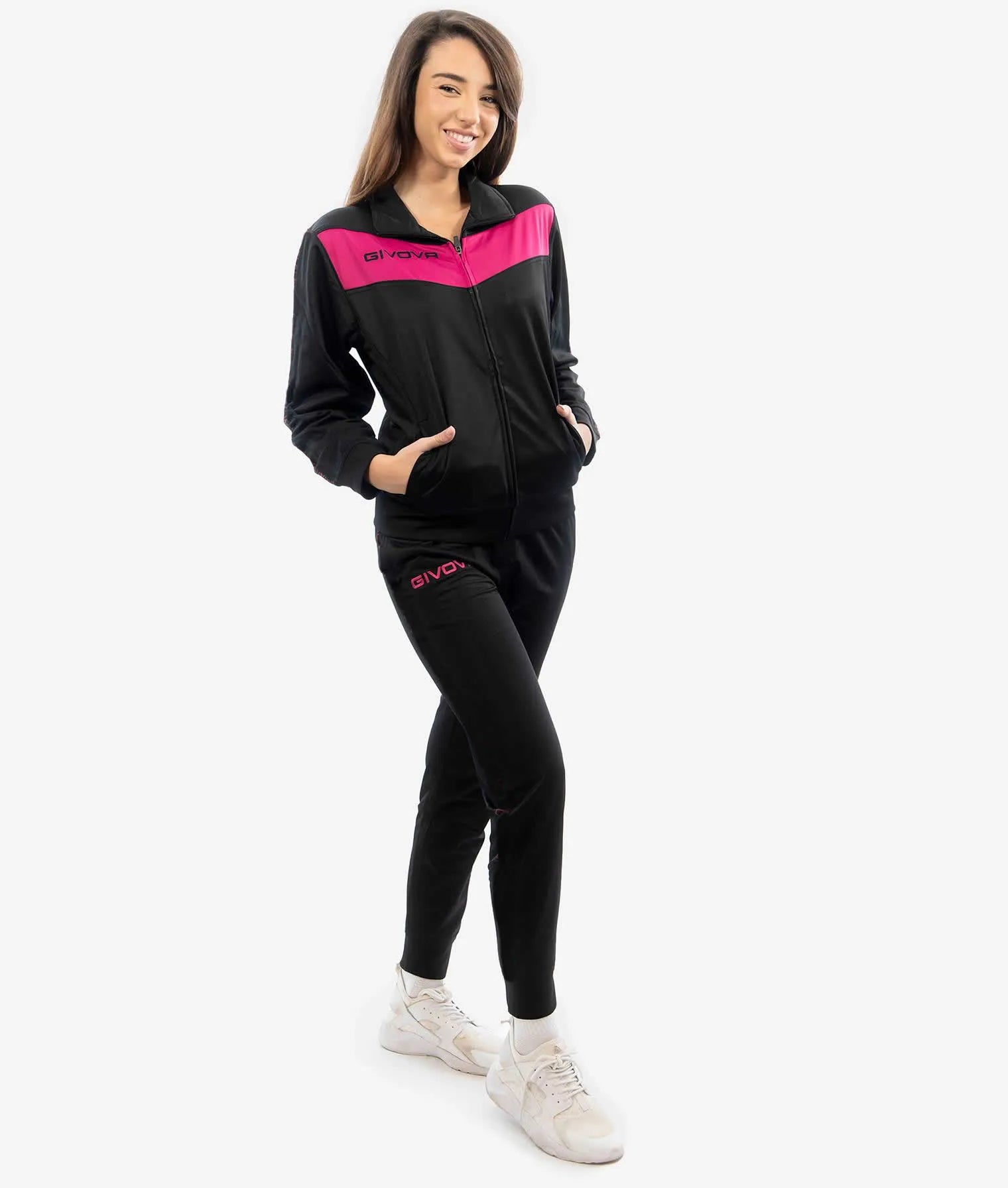 Set sportivo Givova Visa Black-Fuxia XL
