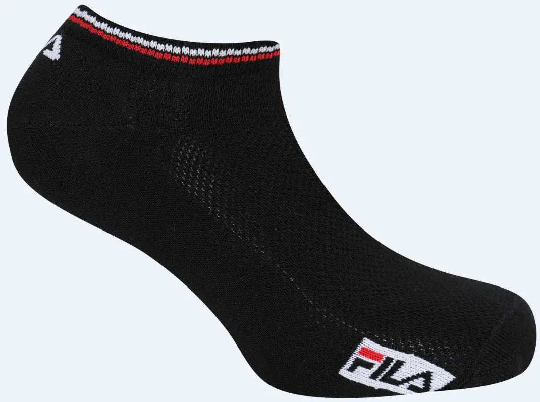 SOCKS FILA Bamboo de 3 paquetes invisibles negros 35-38