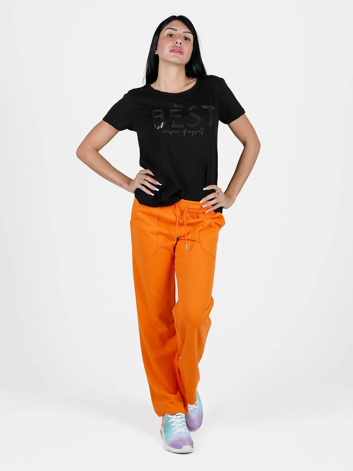 Pantalon de survêtement des femmes Le peuple représentant Lea Orange, S