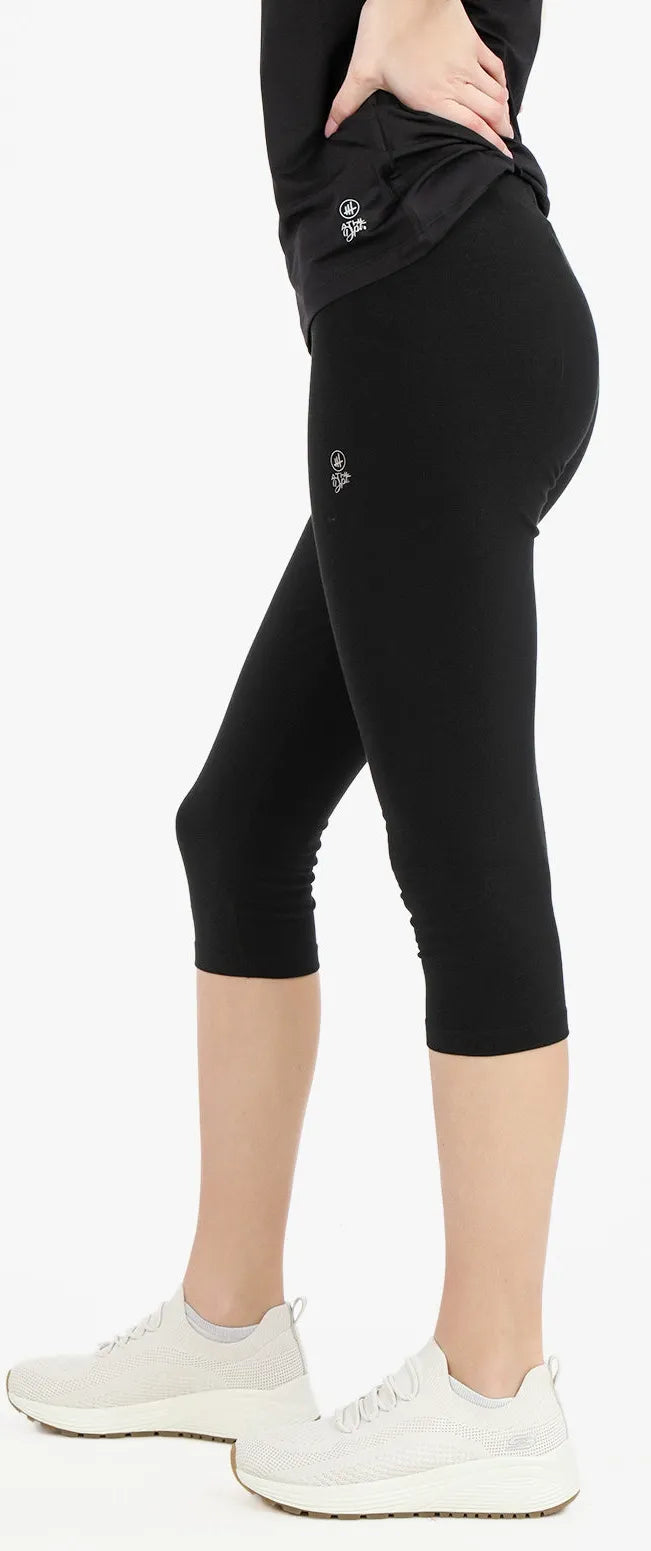 Mujeres 3/4 leggings Athl. DPT Declama Black, S