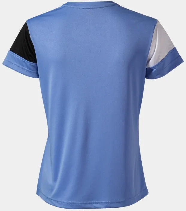 Ladies T-Shirt Joma Sky Blau-Schwarz L-Sports & atmungsaktiv