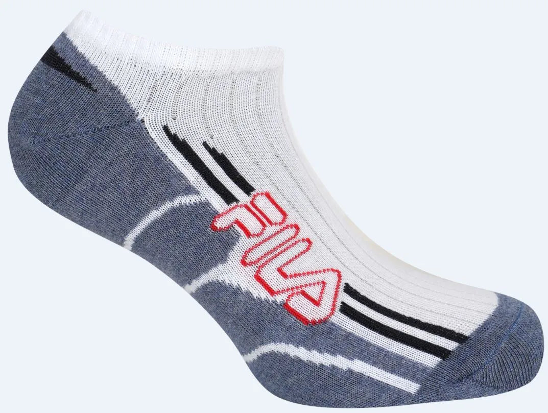 Ponožky fila 3-pack tenisky biele navy 43-46