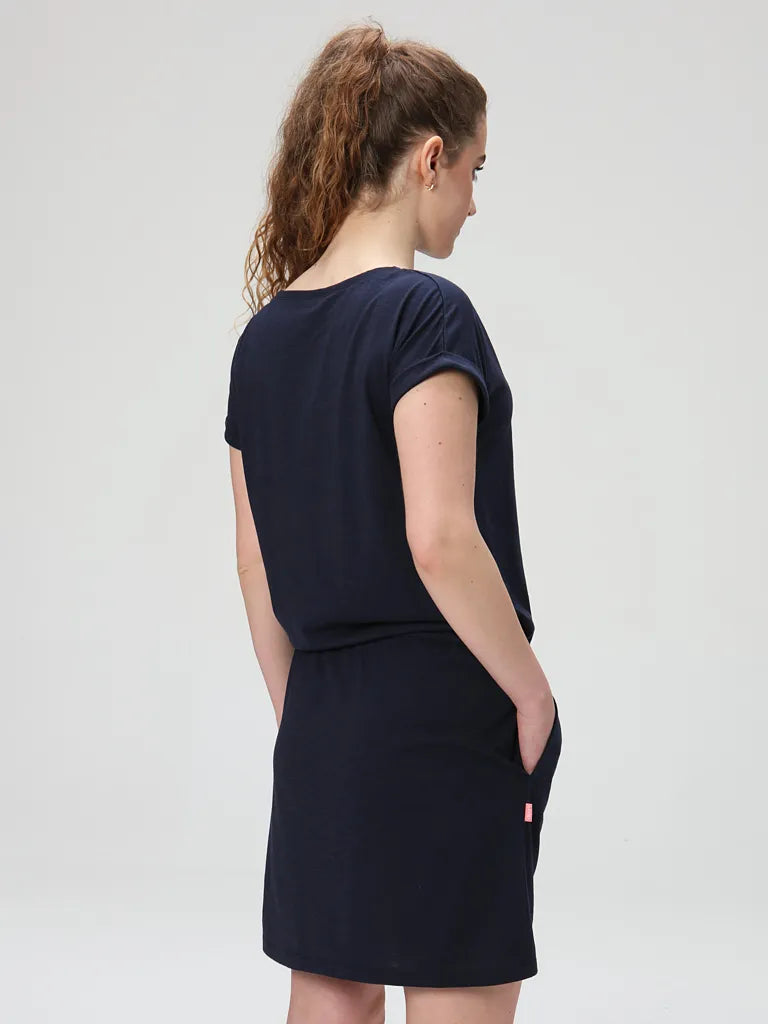 Damesjurk loap bladana blauw s