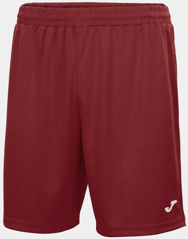 Joma Nobel Burgundy Sports Sports Pantaloni de pantaloni scurți - Respirabil și ușor