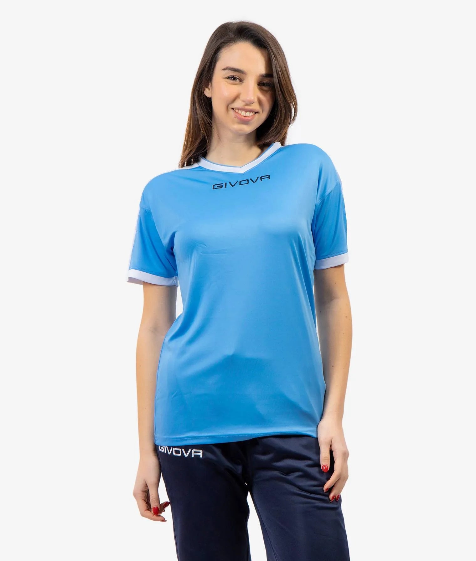 T-shirt sportivo Givova Rivoluzione Sky-White 2xs