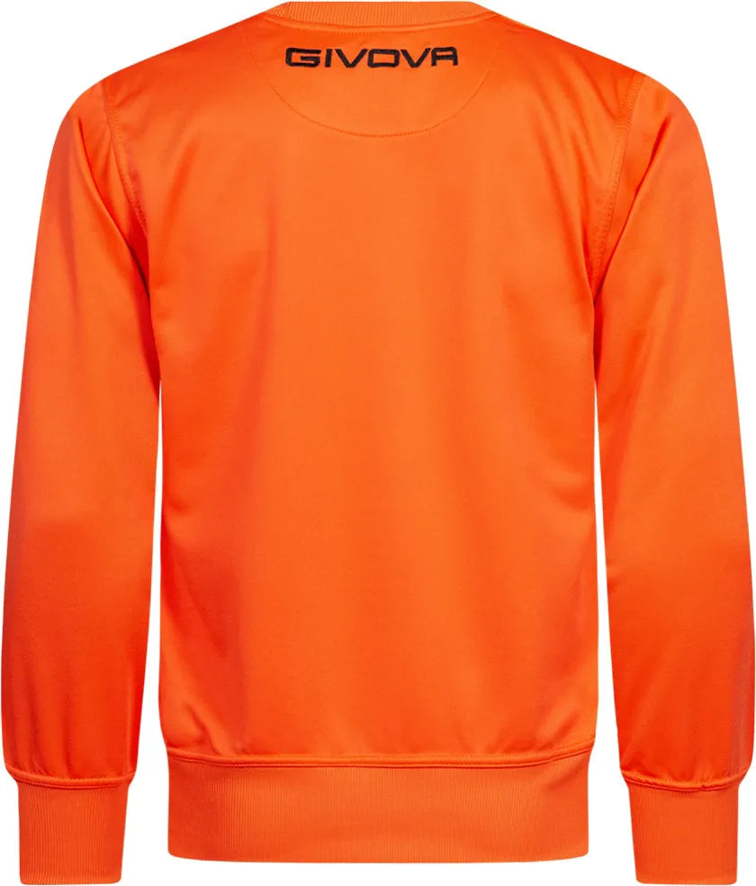 Sports sweatshirt givova polarfleece one orange 2xl